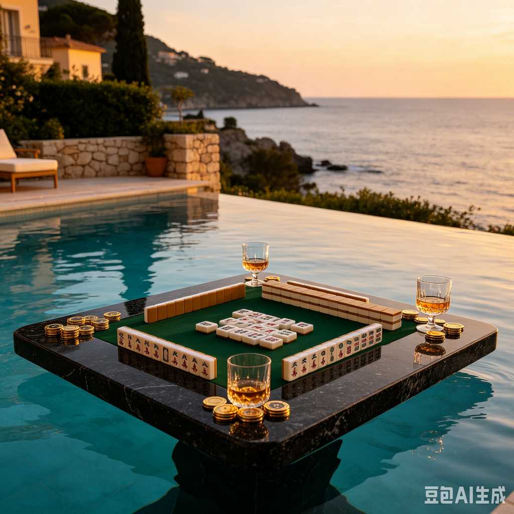 saturated color mahjong set print